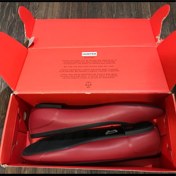 NWT Hunter Packable Waterproof Ballerina Flat - Picture 2 of 6